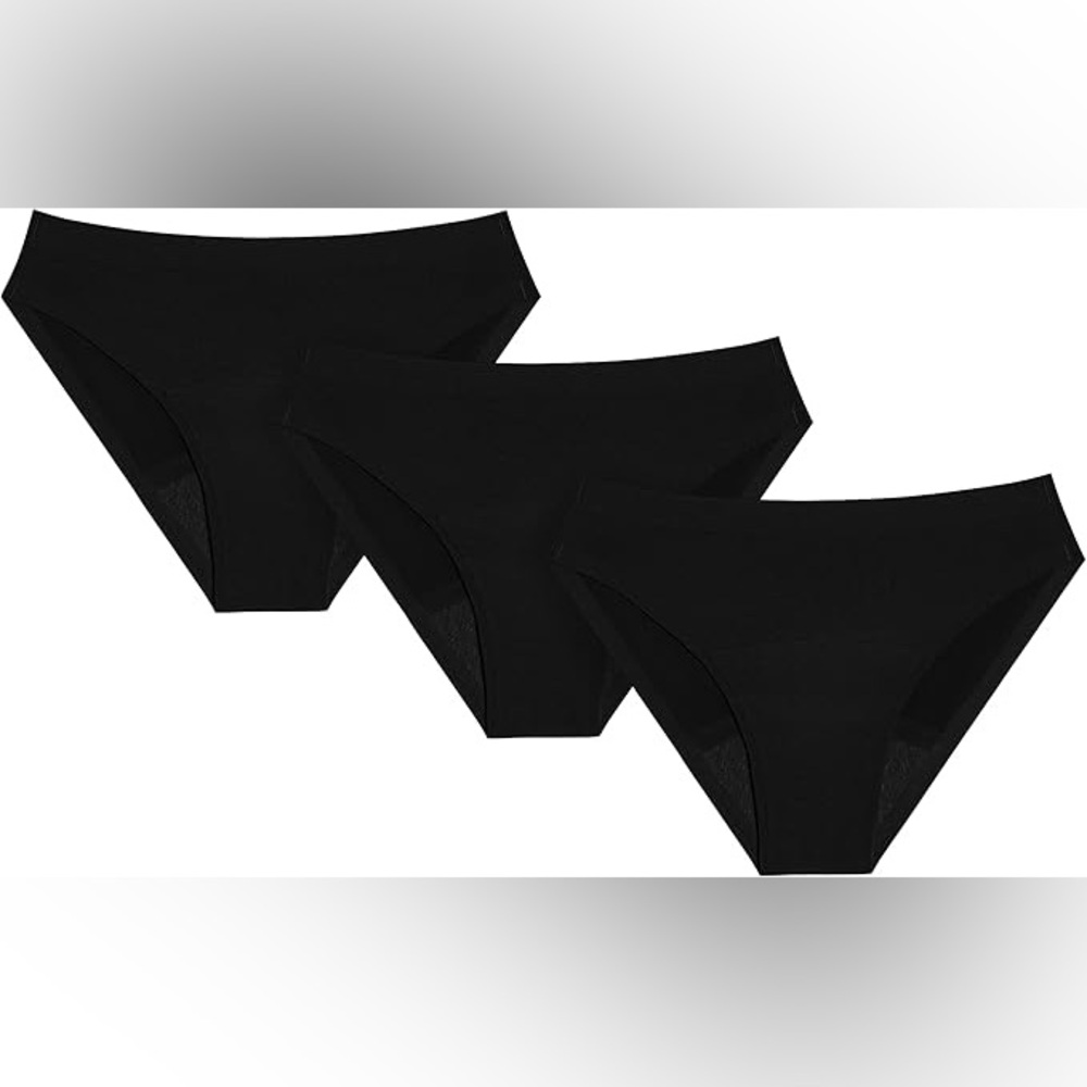 3 pairs KNIX Kt Super Leakproof No-Show Bikini, Period Underwear - L Large